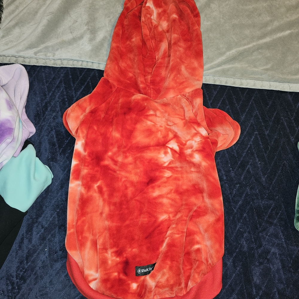 Red Cozy Dog Hoodie Clothing - Picture 4 of 8